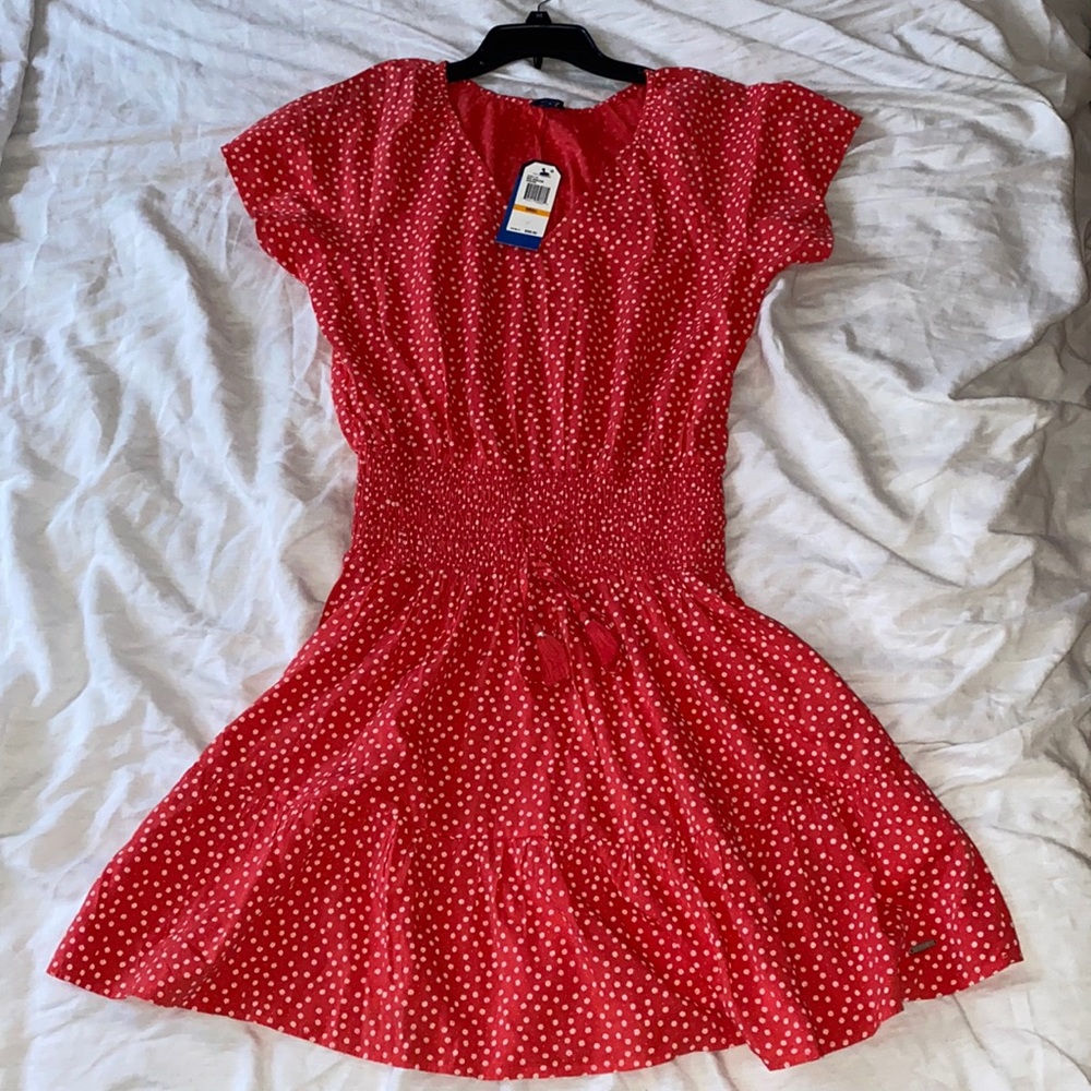 NWT Nautica women’s hibiscus spring floral dress